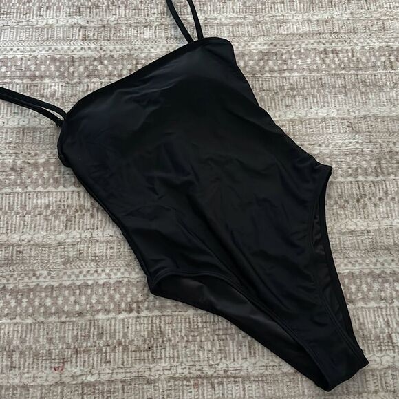 Relleciga Size small black one piece swimsuit NWT - Picture 1 of 5